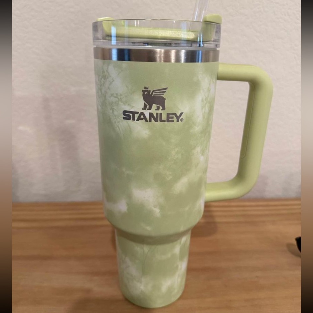 *NEW* lime green Tie Dye 40oz Stanley Tumbler